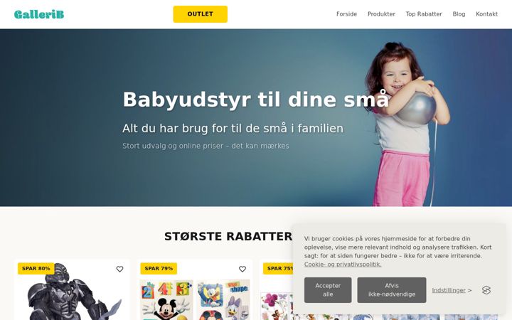 Posnetek zaslona galleri-b.dk