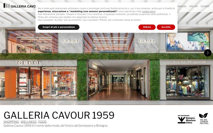 Screenshot of galleriacavour.it