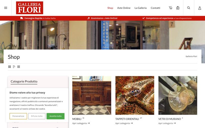 Screenshot of galleriaflori.it