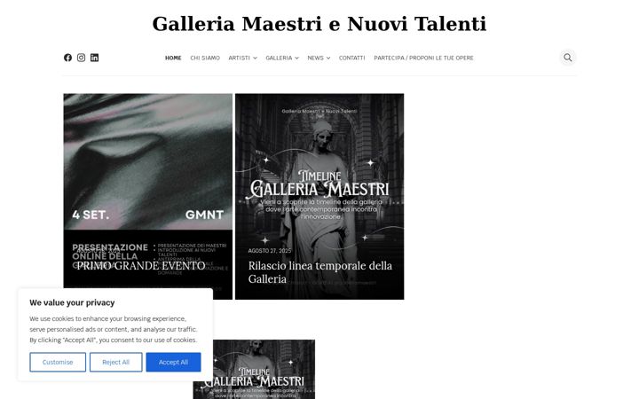 Screenshot of galleriamaestri.altervista.org