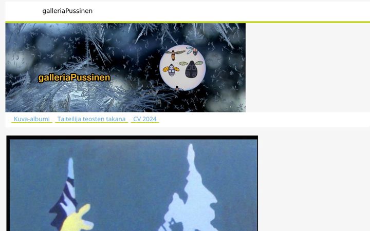 Screenshot of galleriapussinen.com