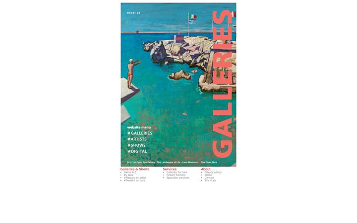 Screenshot of galleries.co.uk