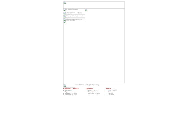 Screenshot of galleries.uk