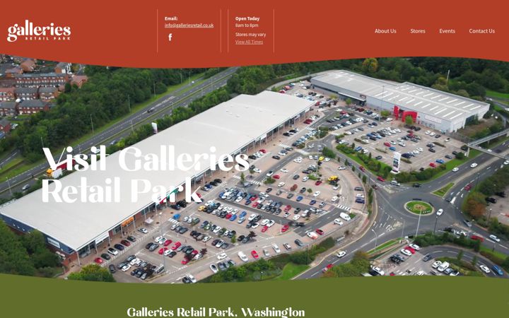 Screenshot of galleriesretailpark.co.uk