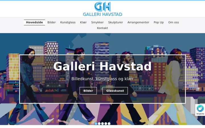 Skærmbillede af gallerihavstad.no