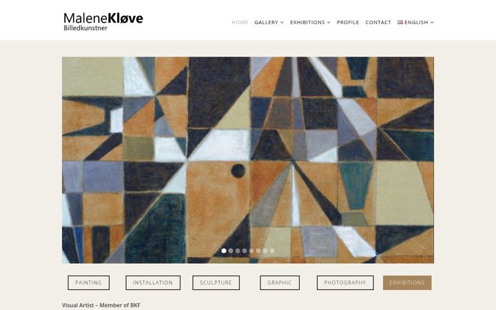 Screenshot of galleriklove.dk