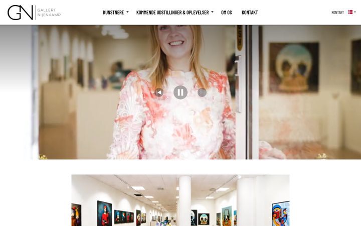 Screenshot of gallerinijenkamp.dk