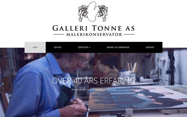 Screenshot of galleritonne.no