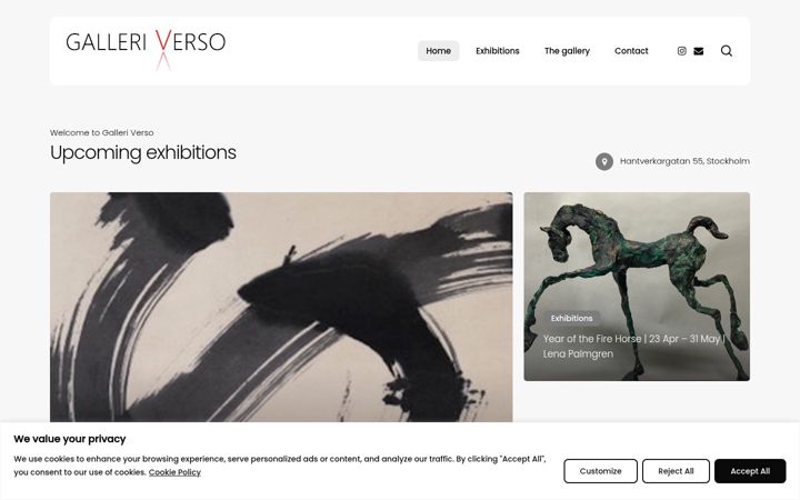 Screenshot of galleriverso.se
