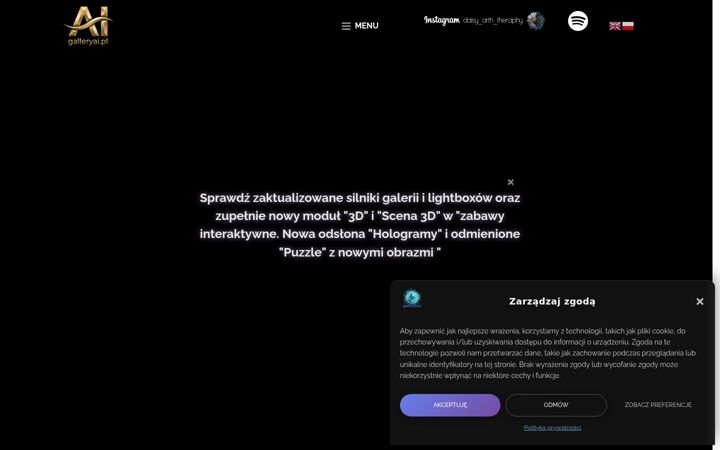 Screenshot of galleryai.pl