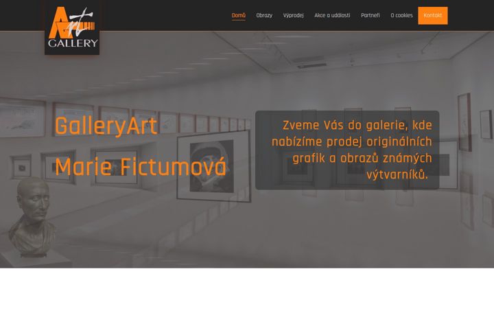 Screenshot of galleryart.cz