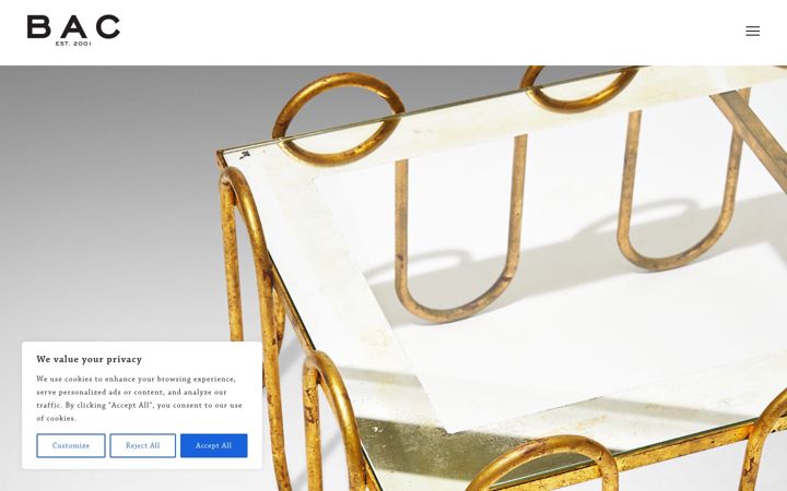 Screenshot of gallerybac.com