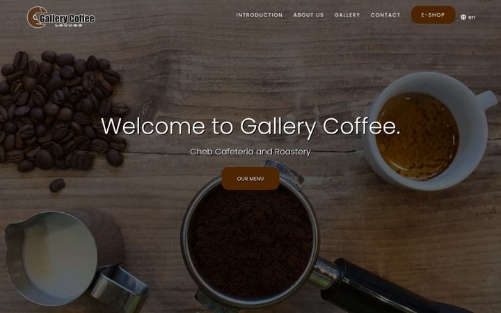 Screenshot of gallerycoffee.cz