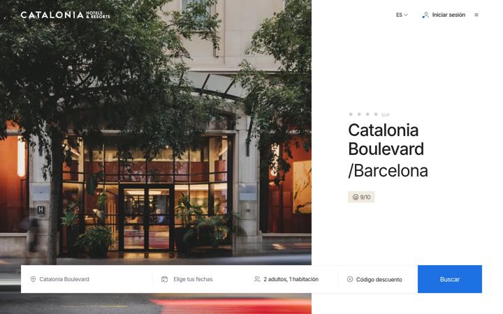 Skærmbillede af galleryhotel.com