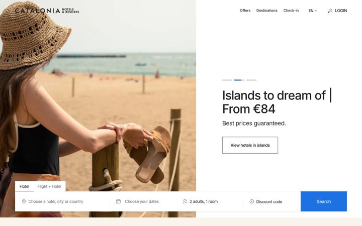 Screenshot of galleryhoteles.com