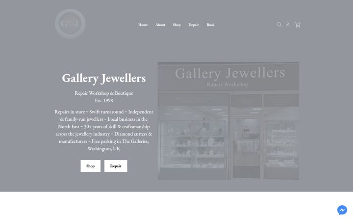 Screenshot of galleryjewellers.co.uk