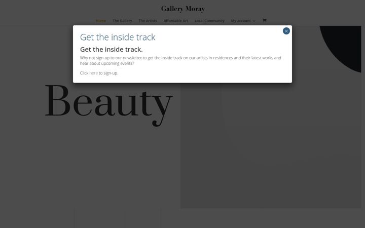 Snimka zaslona za gallerymoray.com