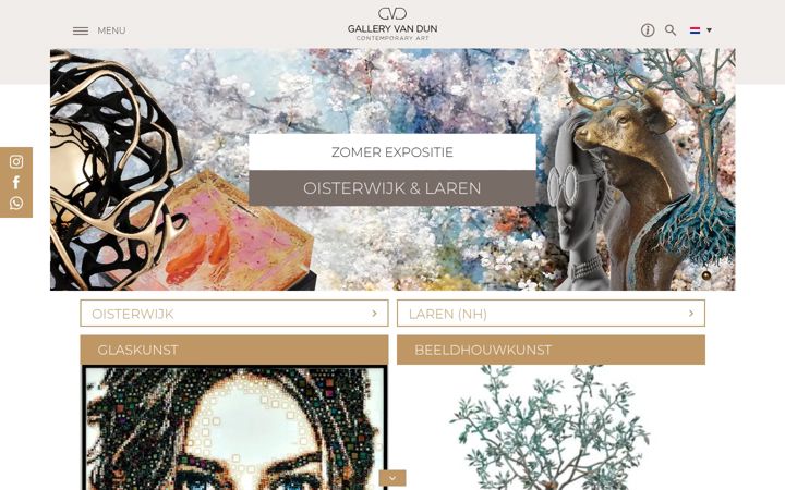 Snimka zaslona za galleryvandun.com