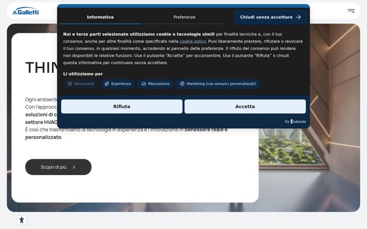 Screenshot of galletti.com