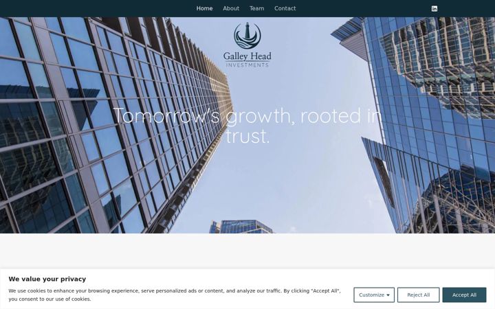 Screenshot of galley-head-investments.eu