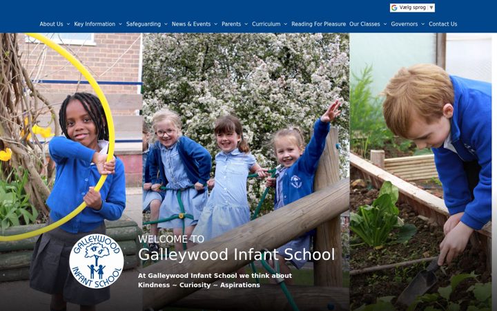 Screenshot of galleywood.essex.sch.uk