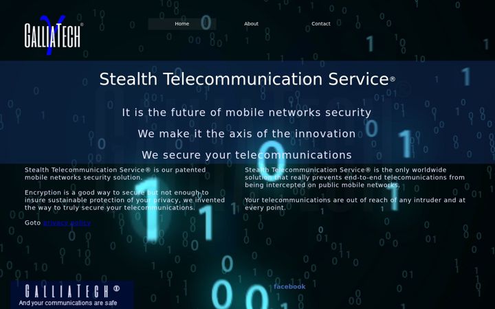Screenshot of galliatech.com