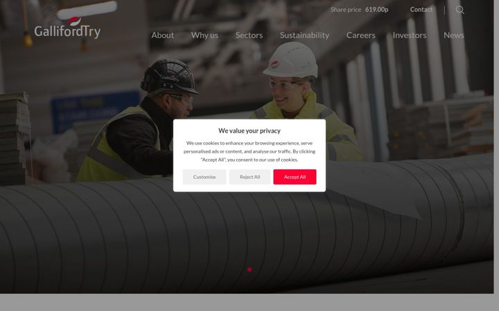 Screenshot of gallifordtry.co.uk