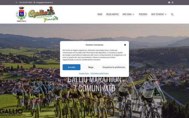 Screenshot of galliomarathon.it