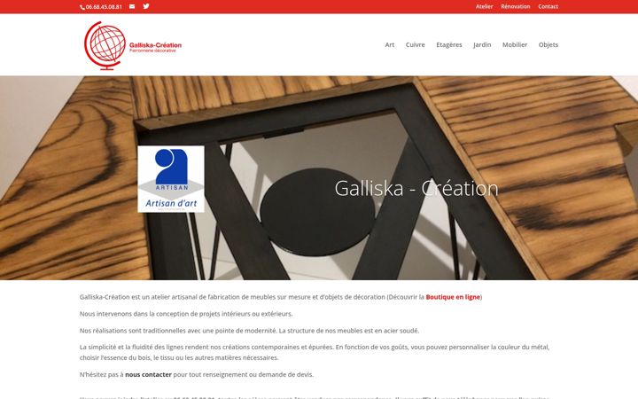 Screenshot of galliska-creation.fr