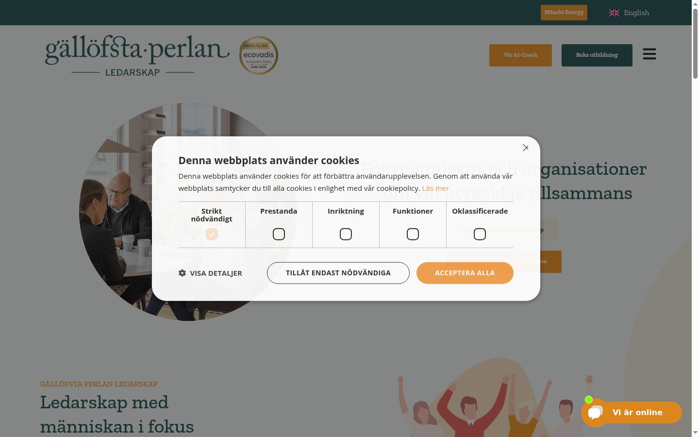 Screenshot tal-banner tal-kunsens muri qabel kwalunkwe interazzjoni