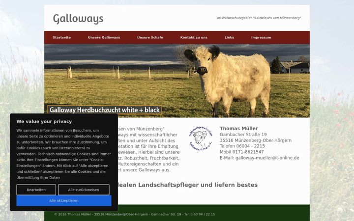 Screenshot of galloway-mueller.de