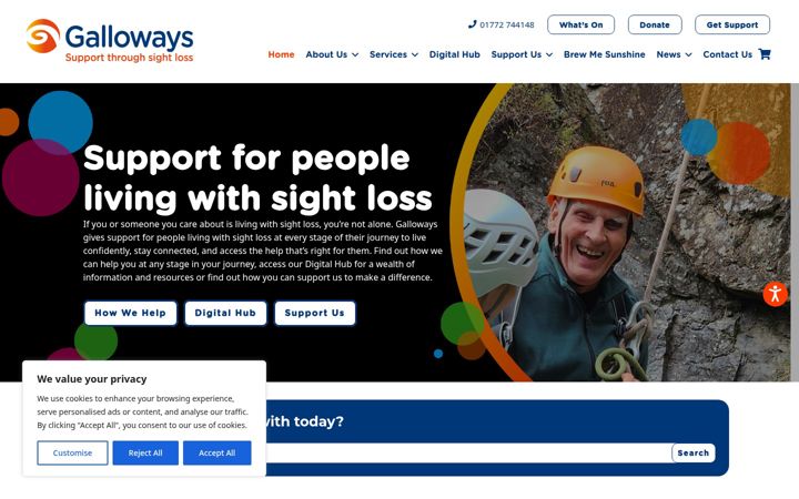 Screenshot of galloways.org.uk