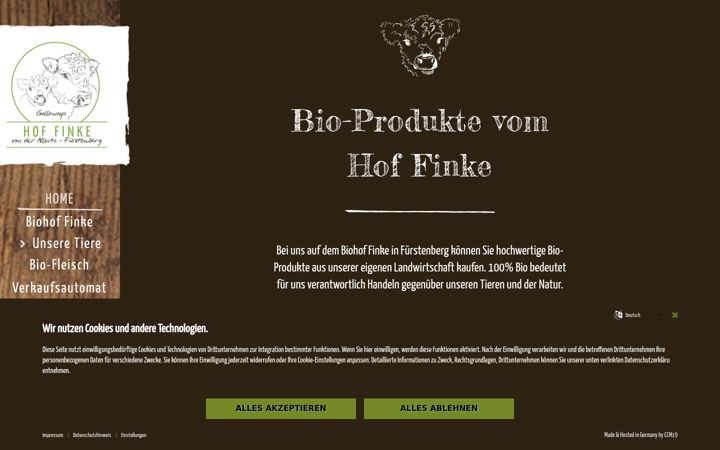 Screenshot of gallowayzucht-finke.de