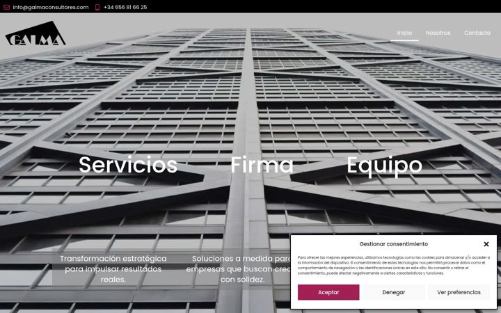 Screenshot of galmaconsulting.com