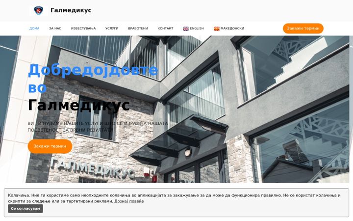 Screenshot of galmedikus.mk