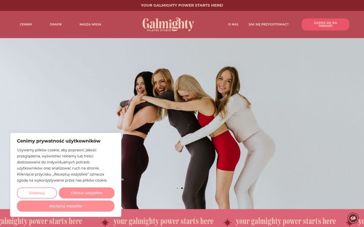 Screenshot of galmighty.pl