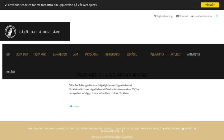 Screenshot of galojakt.se
