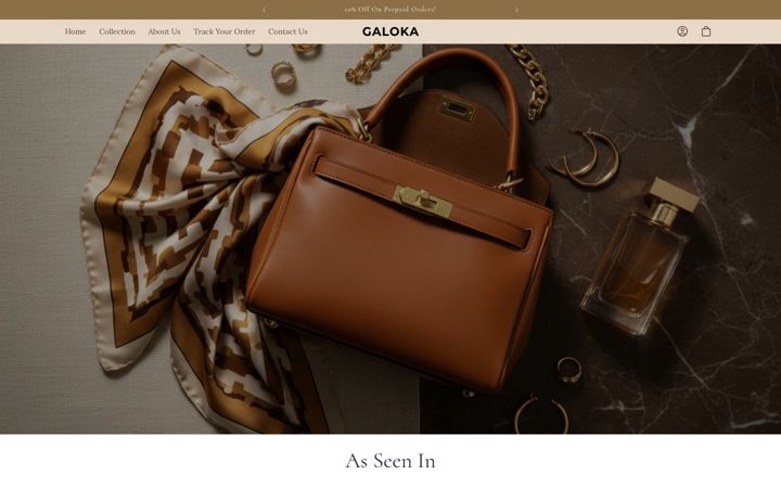 Screenshot of galoka.com