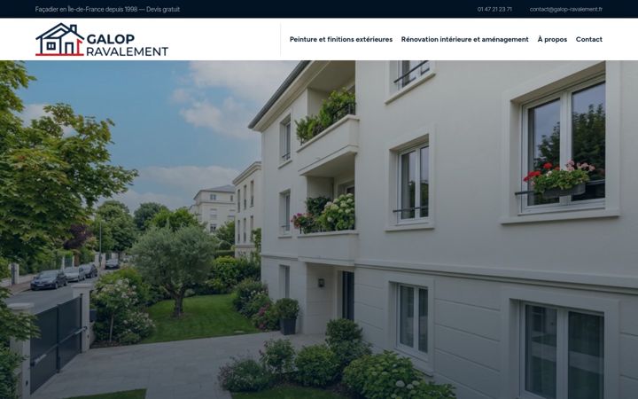 Screenshot of galop-ravalement.fr