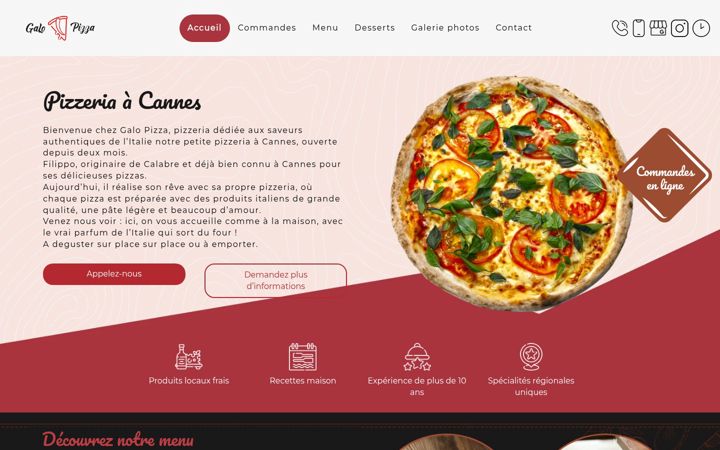 Screenshot of galopizza.fr