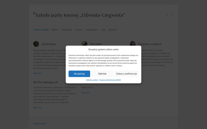 Screenshot of galopuj.pl