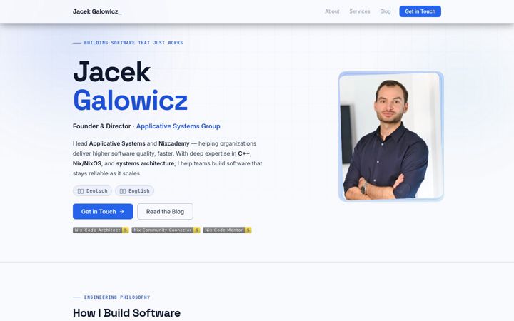 Screenshot of galowicz.de