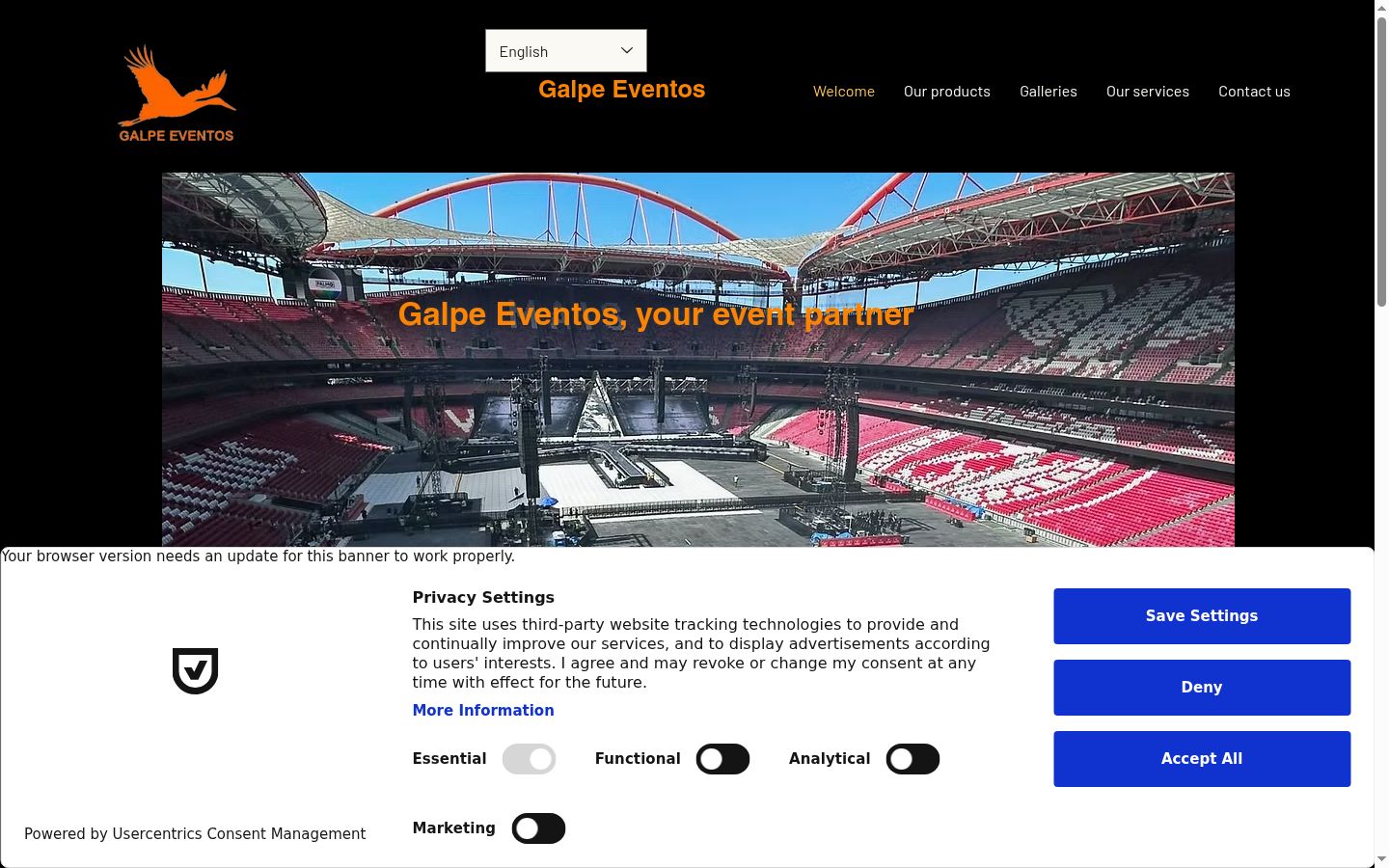 Screenshot tal-banner tal-kunsens muri qabel kwalunkwe interazzjoni