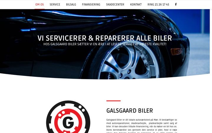 Screenshot of galsgaard-biler.dk