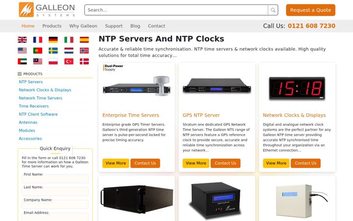 Screenshot of galsys.co.uk