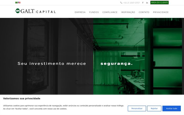 Screenshot of galt.com.br