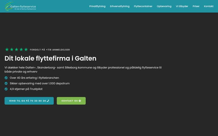 Screenshot of galten-flytteservice.dk