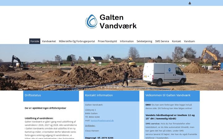 Screenshot of galtenvand.dk