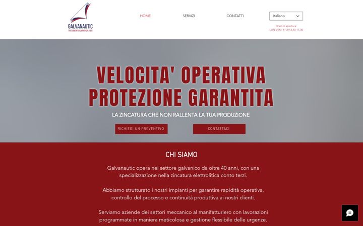 Screenshot of galvanautic.it