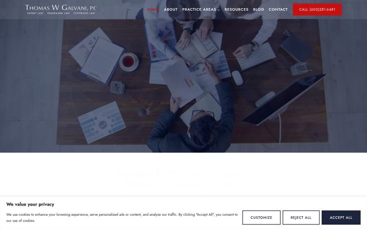 Screenshot of galvanilegal.com
